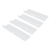 4 Pack Clear Acrylic Floating Shelves Wall Mounted Shelf for Anime Ornament Cosmetics Bathroom Livin