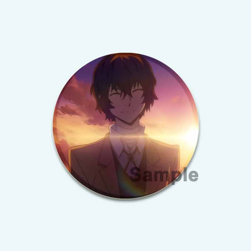 32/44/58 мм мультфильм бродячие собаки Банго HD печать брошь аниме значок вооруженное детективное агентство Дадзай Осаму круглая витрина броши булавка на лацкан ювелирные изделия