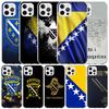 Чехол для телефона с флагом Боснии и Герцеговины Для IPhone 16 17 Air 16E 15 14 Plus 13 Mini 12 11 Pro Max 7 8 + SE 2020 Мягкий ТПУ Задняя крышка
