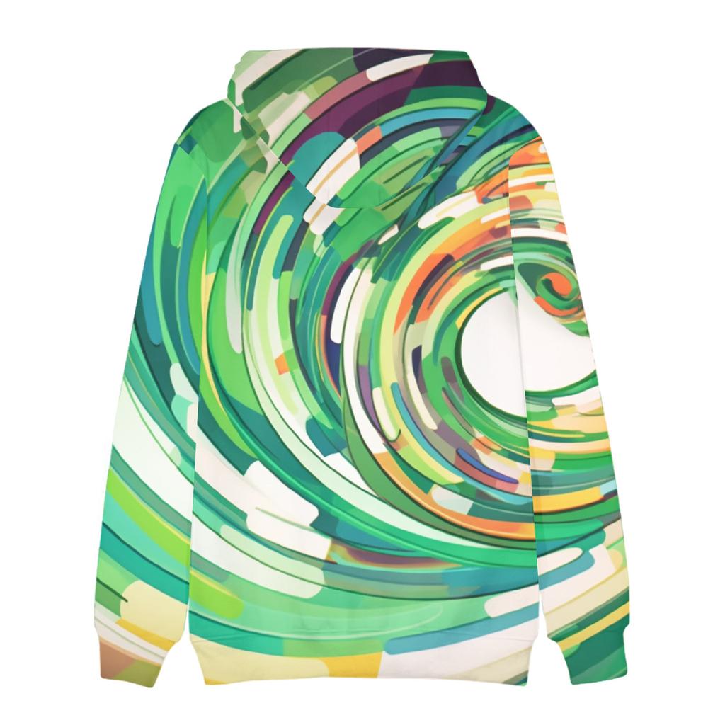 Men's Loose Printed Hooded Sweatshirt Men's Casual Fashion Sports Sweatshirt