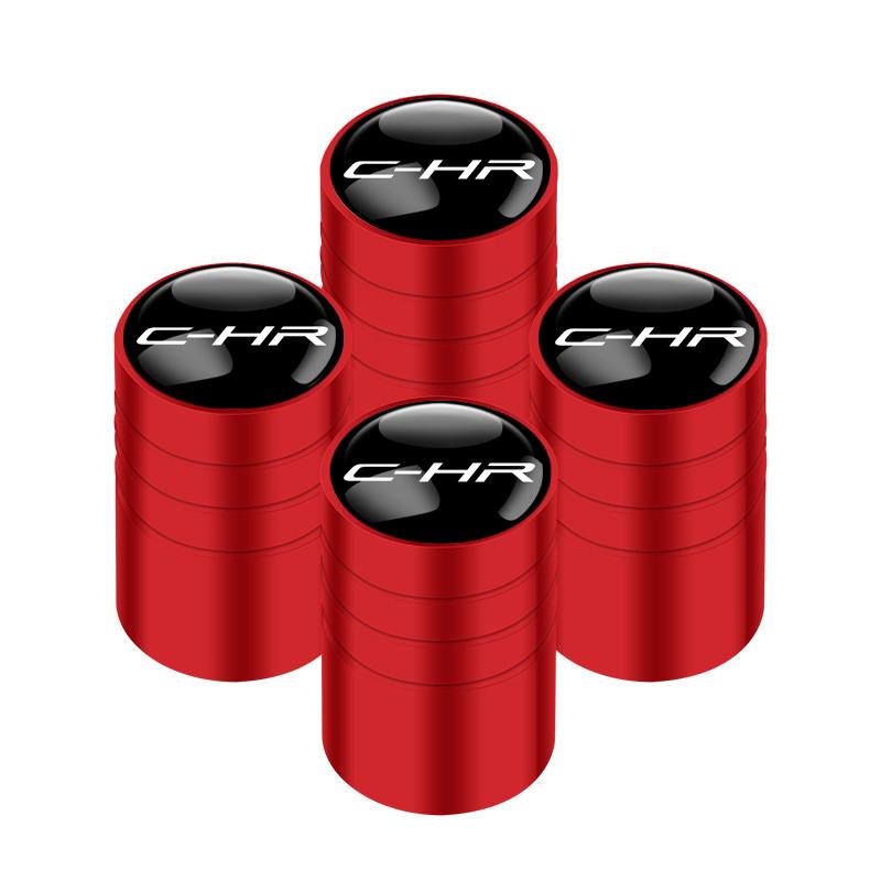 ADF3 4pcs Car Wheel Tire Valve Stem Caps Airtight Cover For Toyota C-HR CHR Accessories