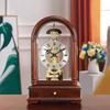 Винтажные Механические Настольные Деревянные Роскошные Настольные Современное Украшение Гостиная Настольные Часы Дизайн Интерьера Настольные Часы Аксессуары