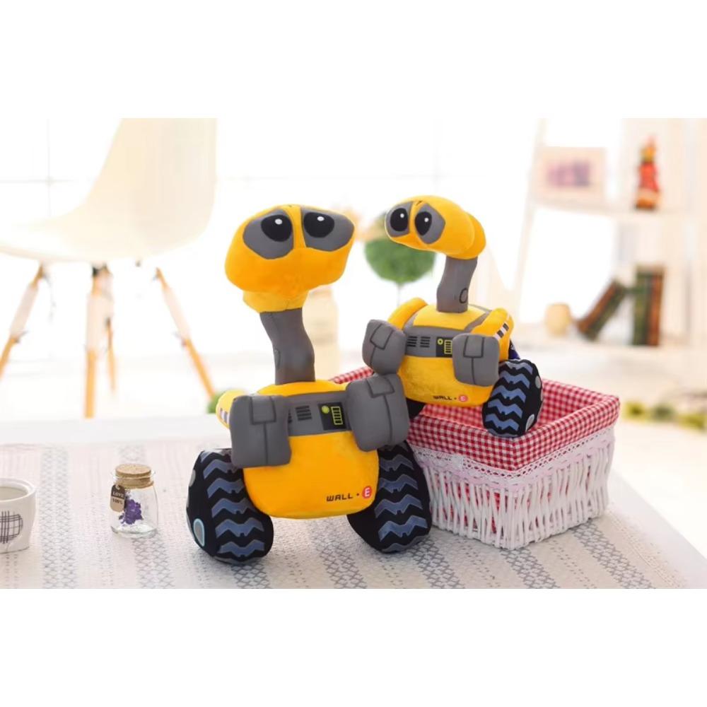 Большая плюшевая игрушка WALL-E Мультяшный яркий робот Плюшевые игрушки Набитые куклы из фильмов и аниме Подушка для дивана и кровати Домашний декор Подарки на день рождения