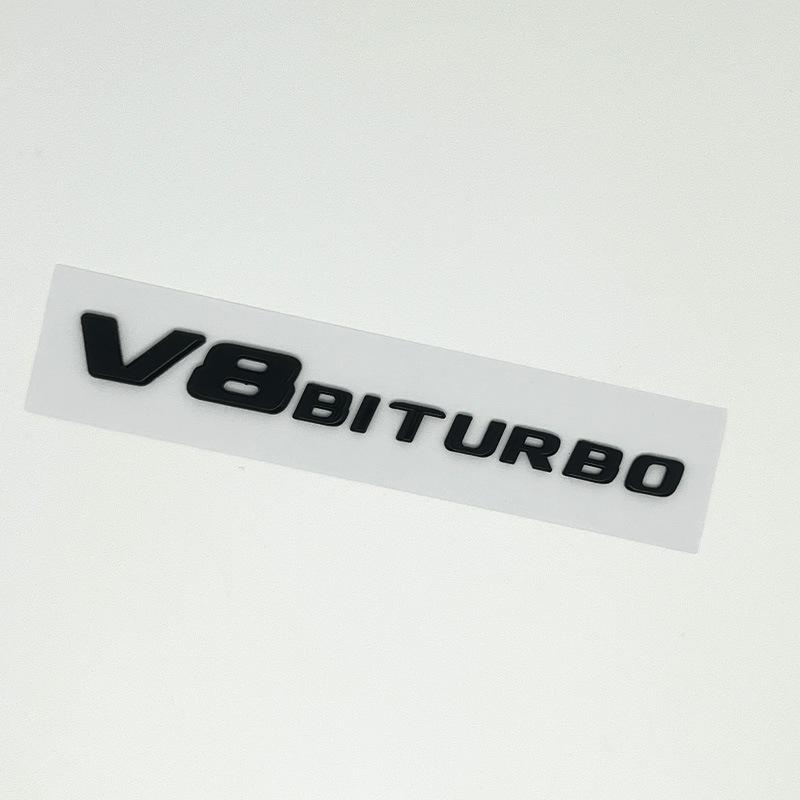 Наклейка-значок на заднее крыло Mercedes-Benz V8 BITURBO Twin-Turbo