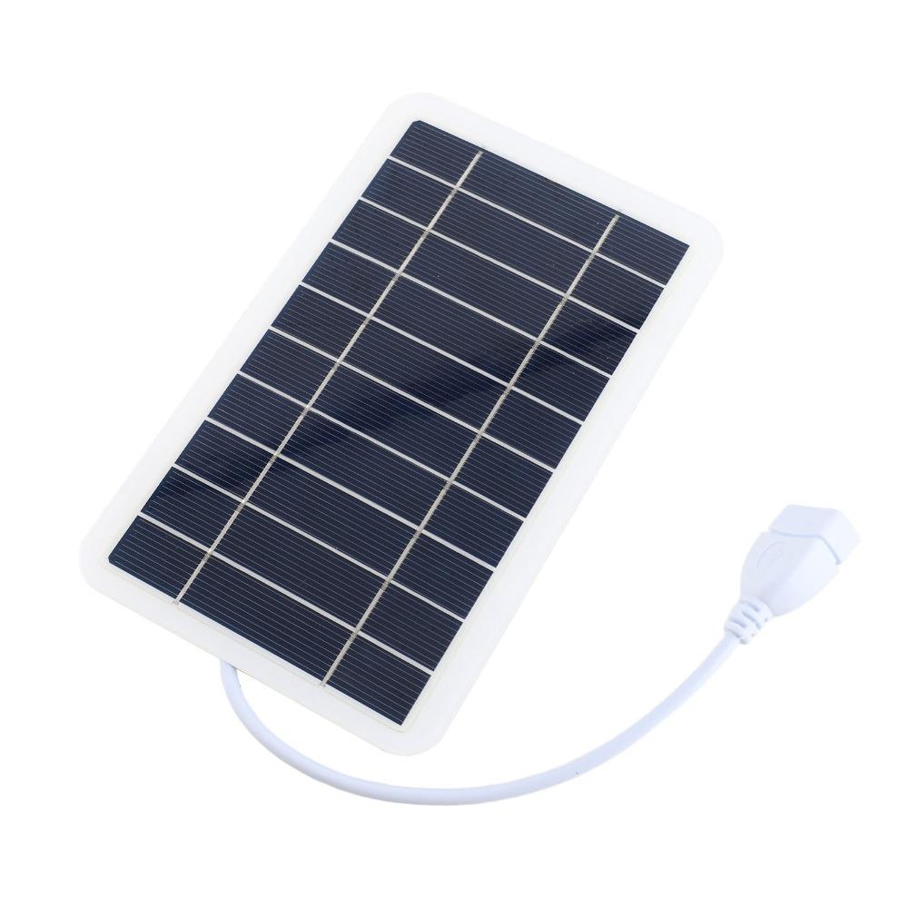 5V 2W Solar Panel High Efficiency Solar Cell Panel Durable USB Solar Charger  Outdoor Use