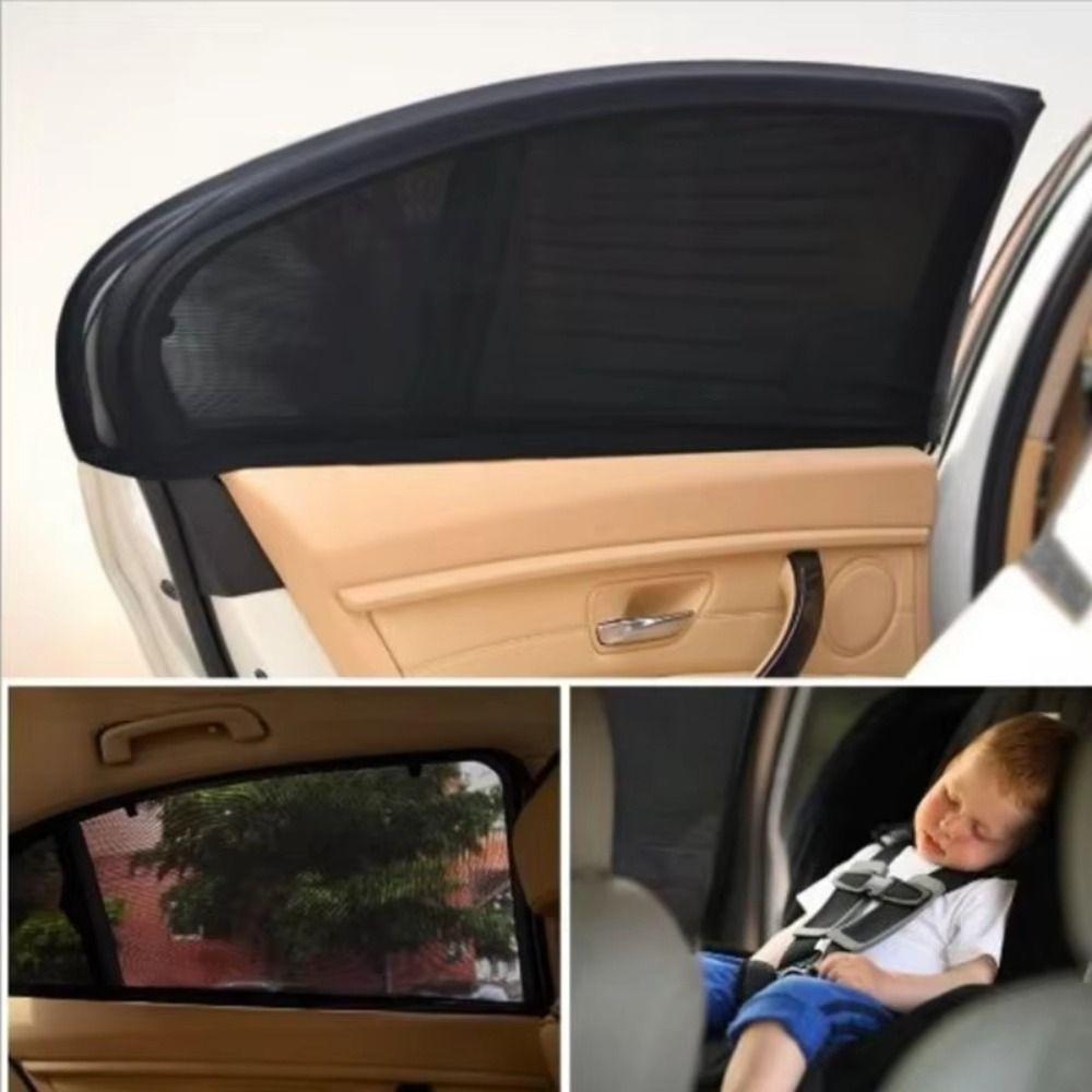 2Pcs Universal Fit Side Window Shades Rear/front SUV Curtains Car Window Cover Auto Accessories