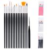 15Pcs/Set Pro Nail Art Dotting Drawing Pen Polish Makeup Brushes Manicure Tools