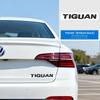BHMTQ1 ABS Car letter Sticker For VW Volkswagen TIGUAN TOUAREG SAGITAR Logo 2016-2024 Decorative Rear Trunk Emblem Badge Sticker