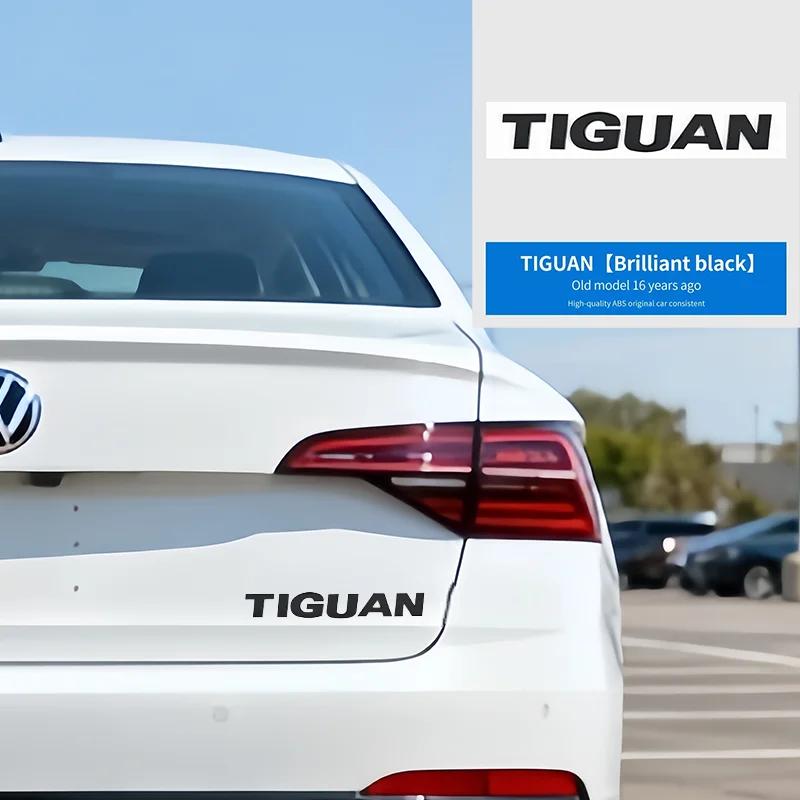 BHMTQ1 ABS Car letter Sticker For VW Volkswagen TIGUAN TOUAREG SAGITAR Logo 2016-2024 Decorative Rear Trunk Emblem Badge Sticker