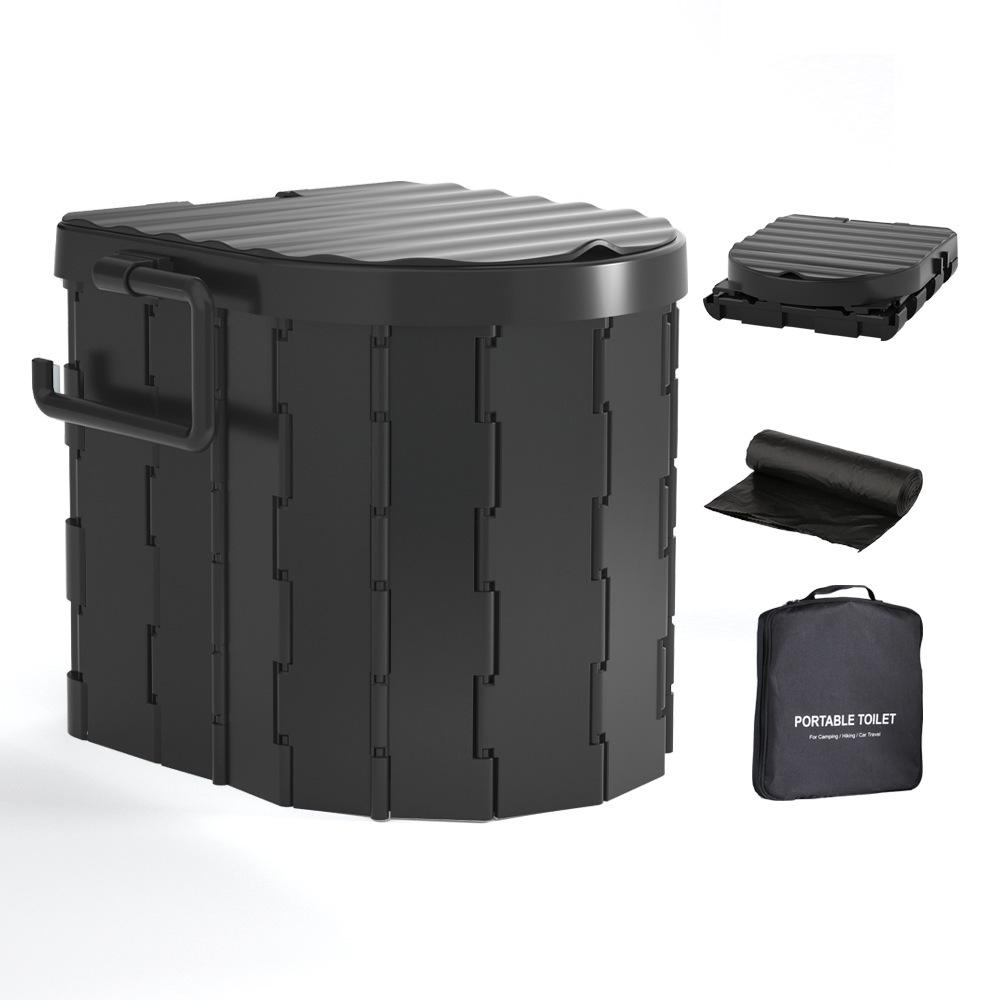 Портативное складное кресло-туалет с защитой от запаха: Твердитель для экстренного кемпинга и дорожных туалетов