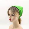 1PC Polyester Lightweight Headwraps Elegant Square Scarves Sweat Absorbent Towel Solid Color Scarves Bandana Unisex