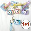1+1 Sanrio Camera LED Keyring Key Holder Cinnamoroll My Melody Kuromi, a Popular Character In Korea