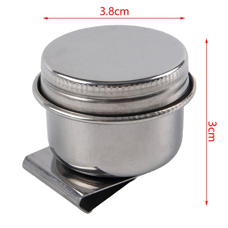 Painting Oil Pot Stainless Steel Oil Painting Double Palette Cup Oil Painting Palette Cup