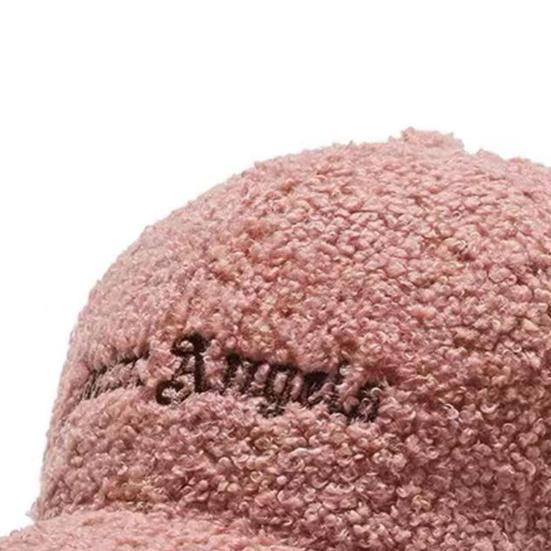 Регулируемые застежки-липучки Бейсболка с удлиненным козырьком Женская Осенне-зимняя Искусственная овечья шерсть Уличная шляпа