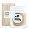 Воск для депиляции Barrel Waxing Gold Soft Sensitive Skin Wax 500 г (2 типа) + Деревянный шпатель L (100 штук), 1 комплект