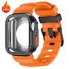 Силиконовый ремешок + ТПУ чехол для Apple Watch 11 10 46 мм Ultra 3 2 49 мм SE3 SE2 44 мм 45 мм Ремешок для iWatch 11 10 9 Ultra 8 7 SE 6 5 4
