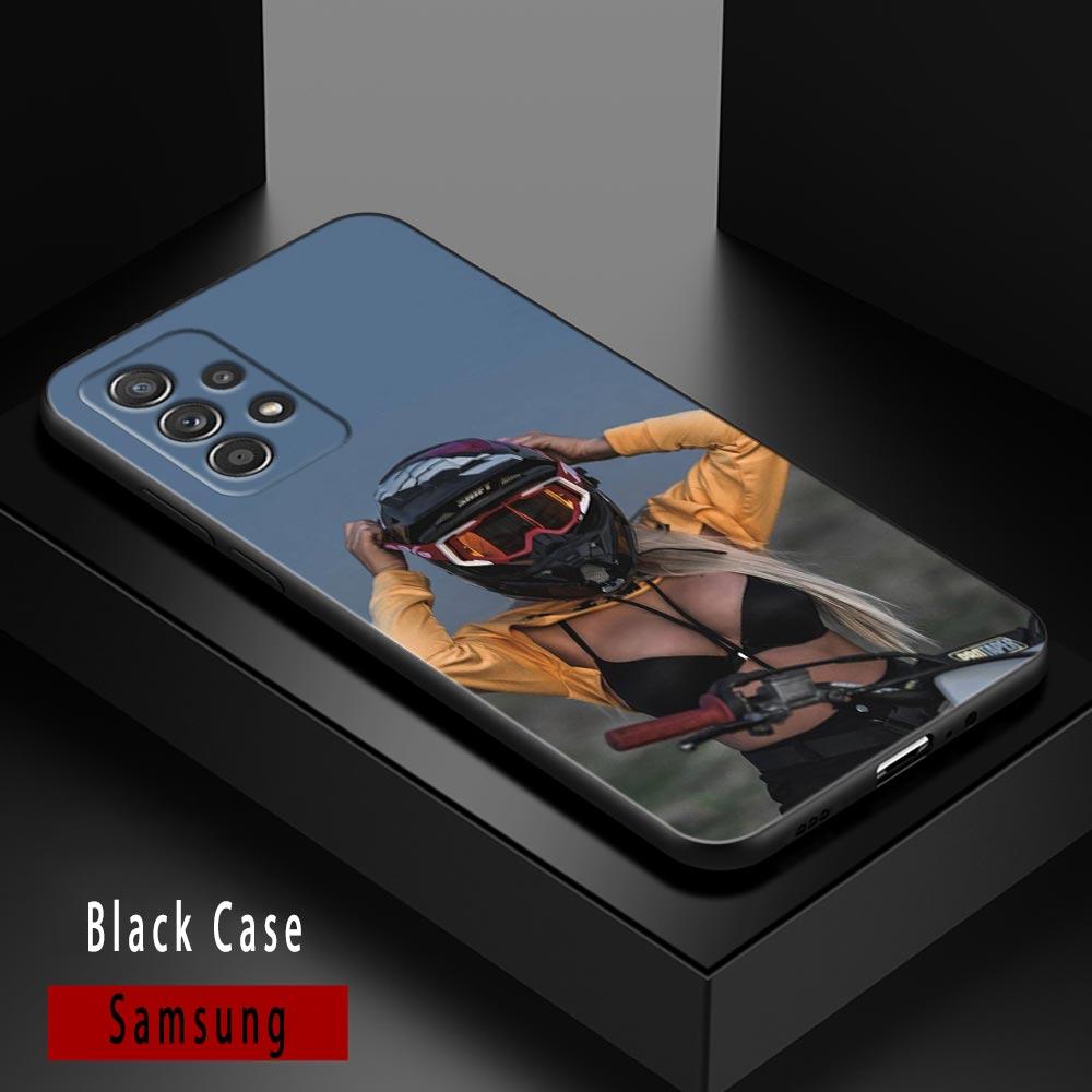 Сексуальная девушка мотокросс Samsung A51 A12 A52 A21s A71 чехол для телефона Galaxy A32 A31 A02s A72 A11 A41 A22 A03s чехол Funda Coque Shell