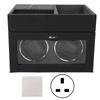 2 Watch Winder Double Headed Vertical with Light Watch Winder Adjustable Height Silent Automatic