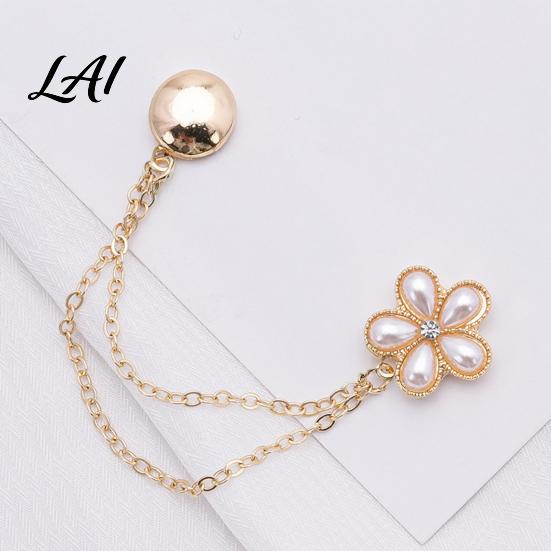 Cuffs Magnetic Pin Clothing Clips Butterfly Flower Four-Leaf Clover Shirt Clips for Women Damage Free Clasp Clothes Button Pins Sleeves T-Shirt