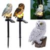 1Pc Waterproof Solar Power LED Light Garden Path Yard Lawn Owl Animal Ornament Lamp