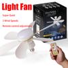 LED 30W Socket Ceiling Fan with Light, 20.5in Screw Ceiling Fans with Lights with Remote, For Bedroom/Garage/Kitchen