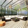10 piece Garden Lounge Set with Cushions Poly Rattan Brown