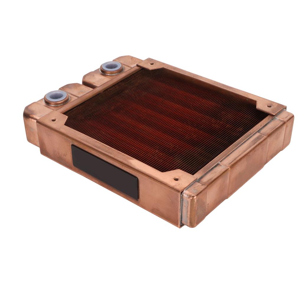 Радиатор водяного охлаждения Красная медь 7 мм Круглая трубка G1 4 Резьба Жидкостный теплообменник для компьютера