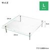 J-STAGE Acrylic Stand, Large, Square, 240 X 240, Height 50, Doll Stand, Figure Display, Doll Stand Furniture, Stylish, Transparent, Clear, Doll