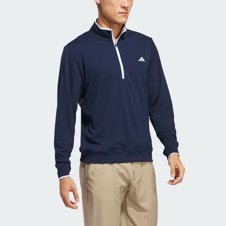 Adidas Lightweight Half Zip Top Jackets & Coats Men's Dark Blue IU4511