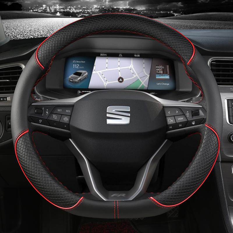 Для Seat Arona FR Xperience 2017~ Автомобильный чехол на руль из искусственной кожи Нескользящие автомобильные аксессуары Быстрая доставка