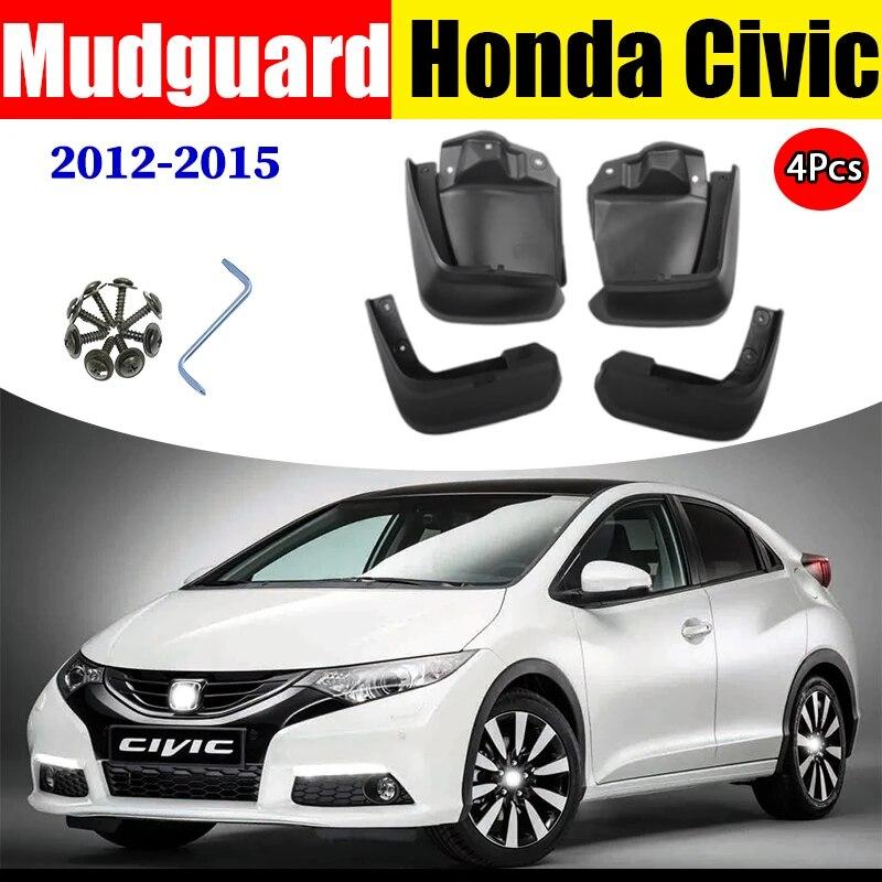 Mudflaps FOR Honda Civiv 2012-2015 Mudguards Fender Mud Flap Guard Splash Car Accessories Auto Styline Front Rear 4pcs