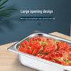 Jiwanggu 201 Stainless Steel 1/4 Size Buffet Food Pan
