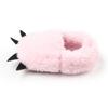 Newborn Baby Shoes Plush Furry House Slippers Leopard Bear Paw Boys Girls First Walkers Crib Shoes Non-slip Prewalkers 0-18M