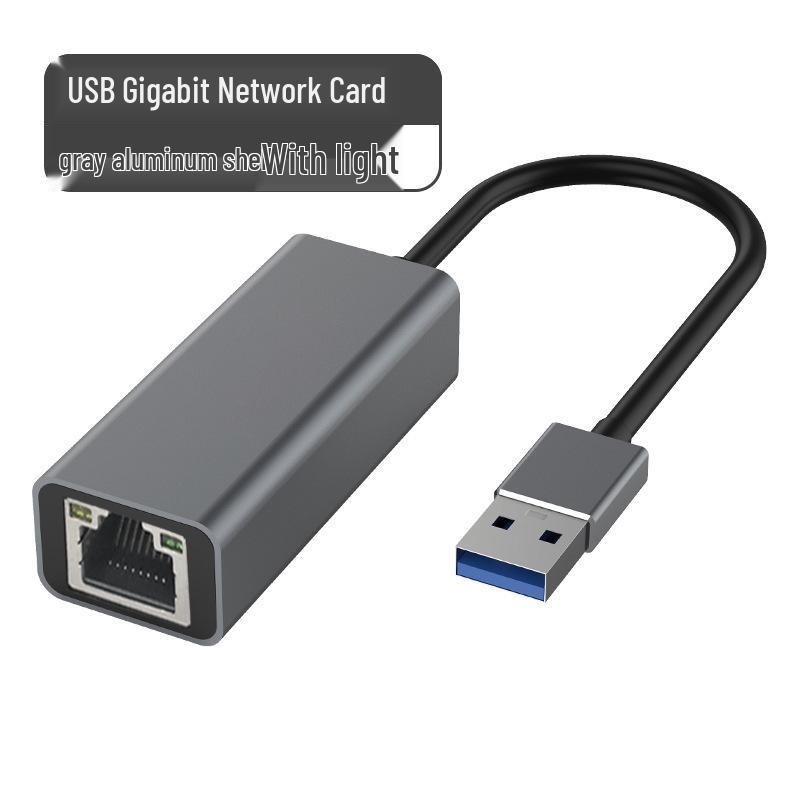 TYPE-C/USB To Gigabit Adapter 10/100/1000M Network Card, Driver-Free, Type-C To RJ45 Port
