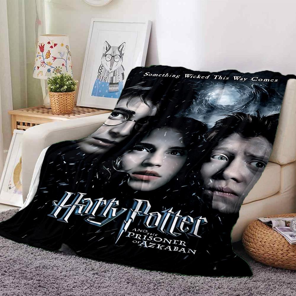 1pc Harry Potter, Prisoner of Azkaban Flannel Blanket Soft Warm Throw for Home, Office, Travel, All-Season Cozy Bedding GiftL1025