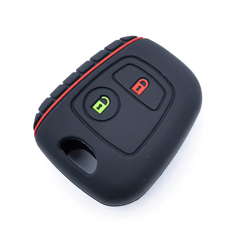 Силиконовый чехол-брелок на 2 кнопки для автомобиля Peugeot 106 107 206 207 307 Citroen C1 C2 C3 C4 Xsara Picasso Toyota Aygo Защитный