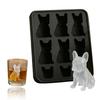 Easy Demoulding French Bulldog Ice Mold 6 Hole 3D Ice Tray Whiskey Ice Mold  Whiskey Party Drinks