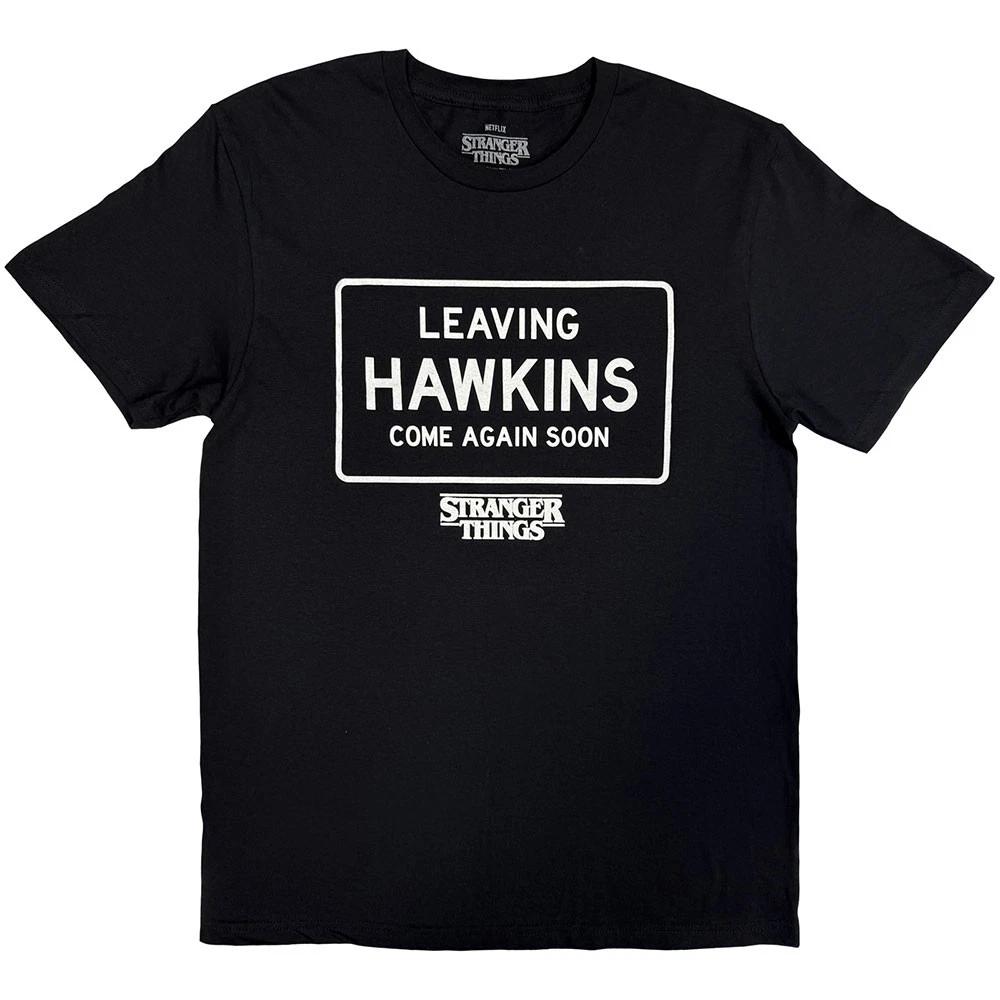 Stranger Things Leaving Hawkins Official Tee T-Shirt Mens
