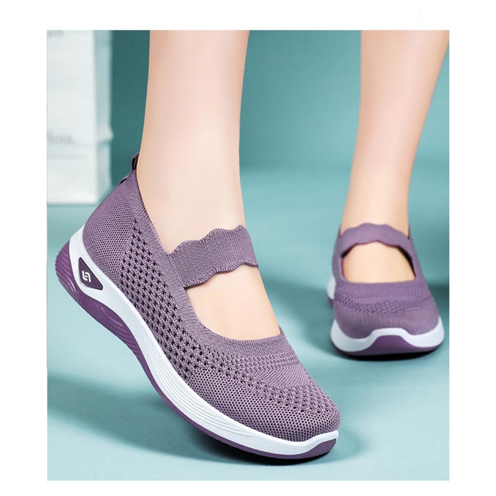 Женская обувь летом, легкие прогулочные туфли из ткани