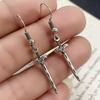 New Creative Small Sword Dangle Earrings Vintage Style Exquisite Girls Ear Accessories for Party Personality Women Jewelry