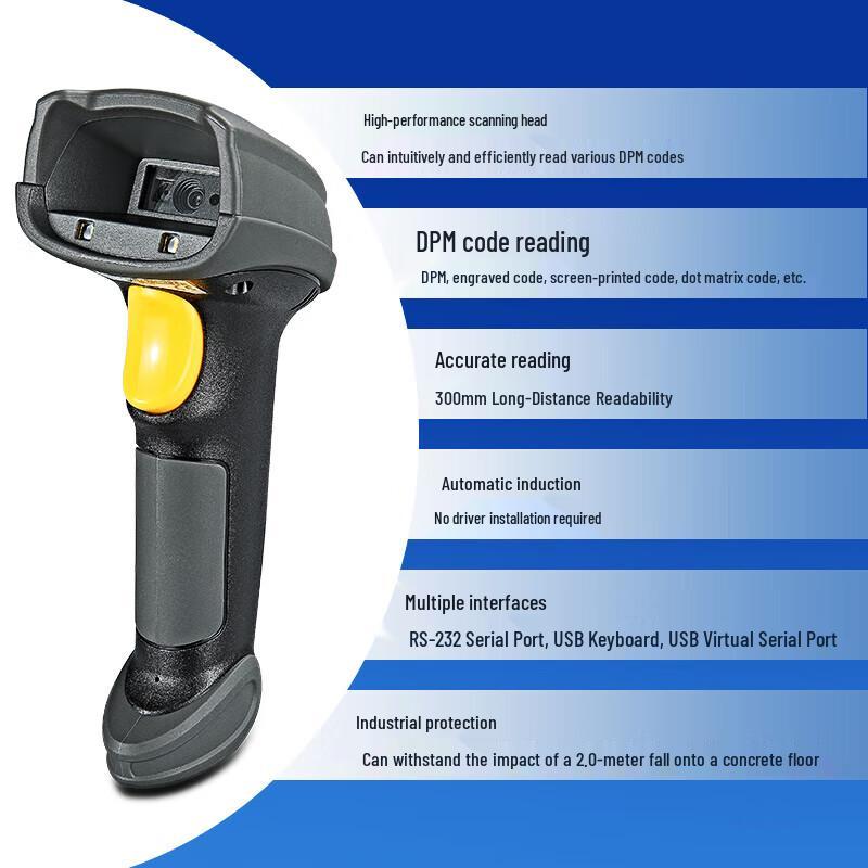 Ezscan SH3900 Wireless Industrial DPM Barcode Scanner