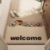 Luxury High-End Non-Slip Entrance Door Mat with Cuttable Wire Ring Design