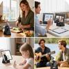 Беспроводной Bluetooth Индукционный Динамик Держатель для Телефона RGB и Вращающийся на 360° С Power Bank