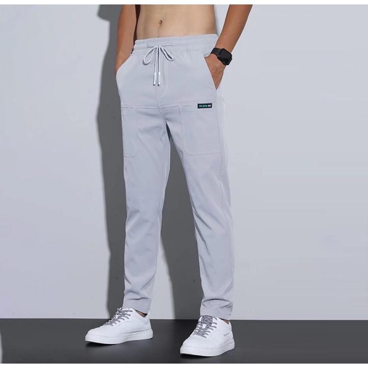Мужские модные повседневные брюки, летние универсальные прямые повседневные длинные брюки, облегающие спортивные штаны M-5XL