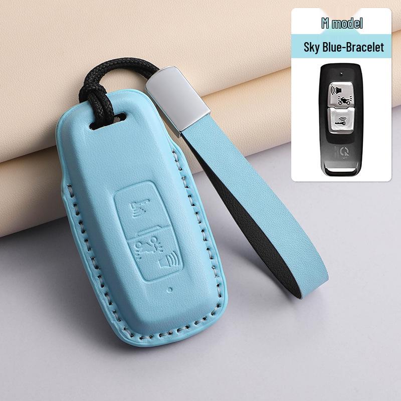 Handmade Motorcycle Key Cover for Click150, Vario150, PCX160 - Two-Button Style