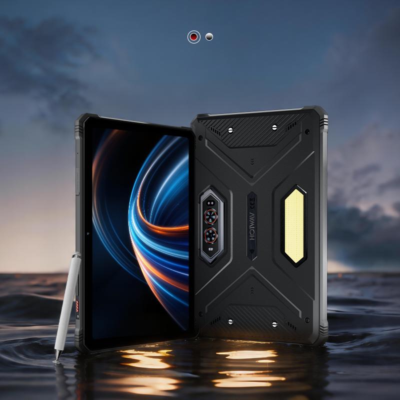 HOTWAV Прочный планшет R9 Ultra 5G, Android 15, Аккумулятор 20080 мАч, 24(8+16ГБ )+ 512 ГБ, камера 64 МП, IP68/IP69K, фонарик для кемпинга, две SIM-карты, Face ID, OTG