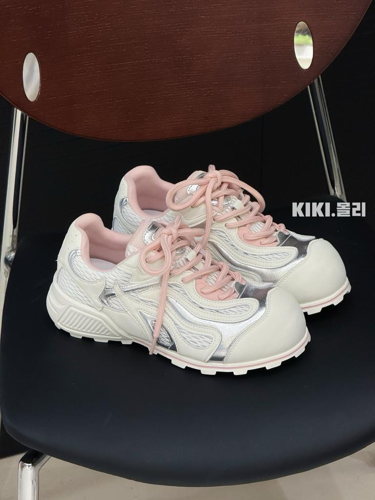 H55 Fashion Bowling Shoes Women's New Leisure Sports Thick-soled Thin Versatile Board Shoes Tide