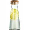 Glass Carafe for Water Wine Glass Pitcher for Lemonade Juice 1L