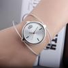 Women Metal Watches Simple Steel Wire Watch Bands Vintage Round Quartz Wrist Clock Charm Outdoor