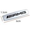 For AMG Mercedes Benz Car Seat Emblem Backrest Headrest Clips Console Decoration Badge Interior Decoration Sticker Accessories BK1